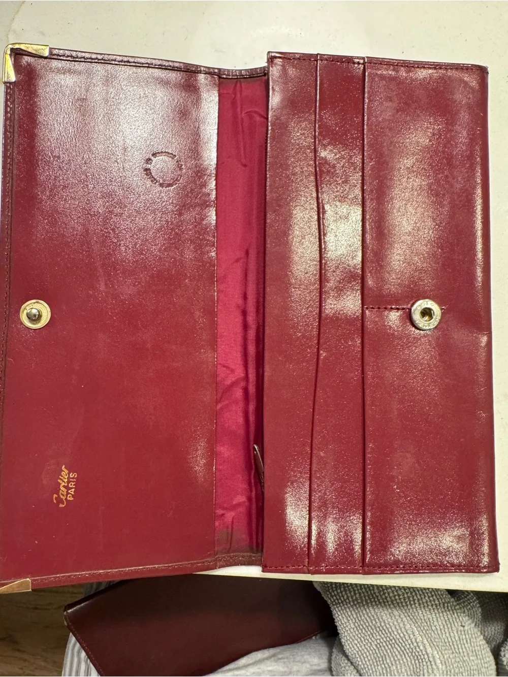 Cartier slim checkbook